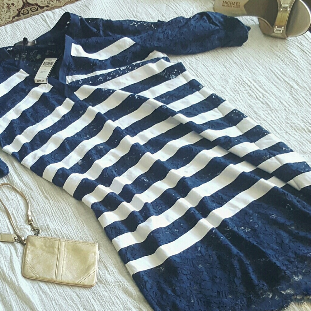 NWT BCBGMaxAziria "Lizze" lace tunic dress